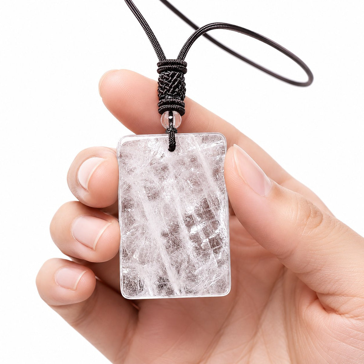 Clear quartz pendant