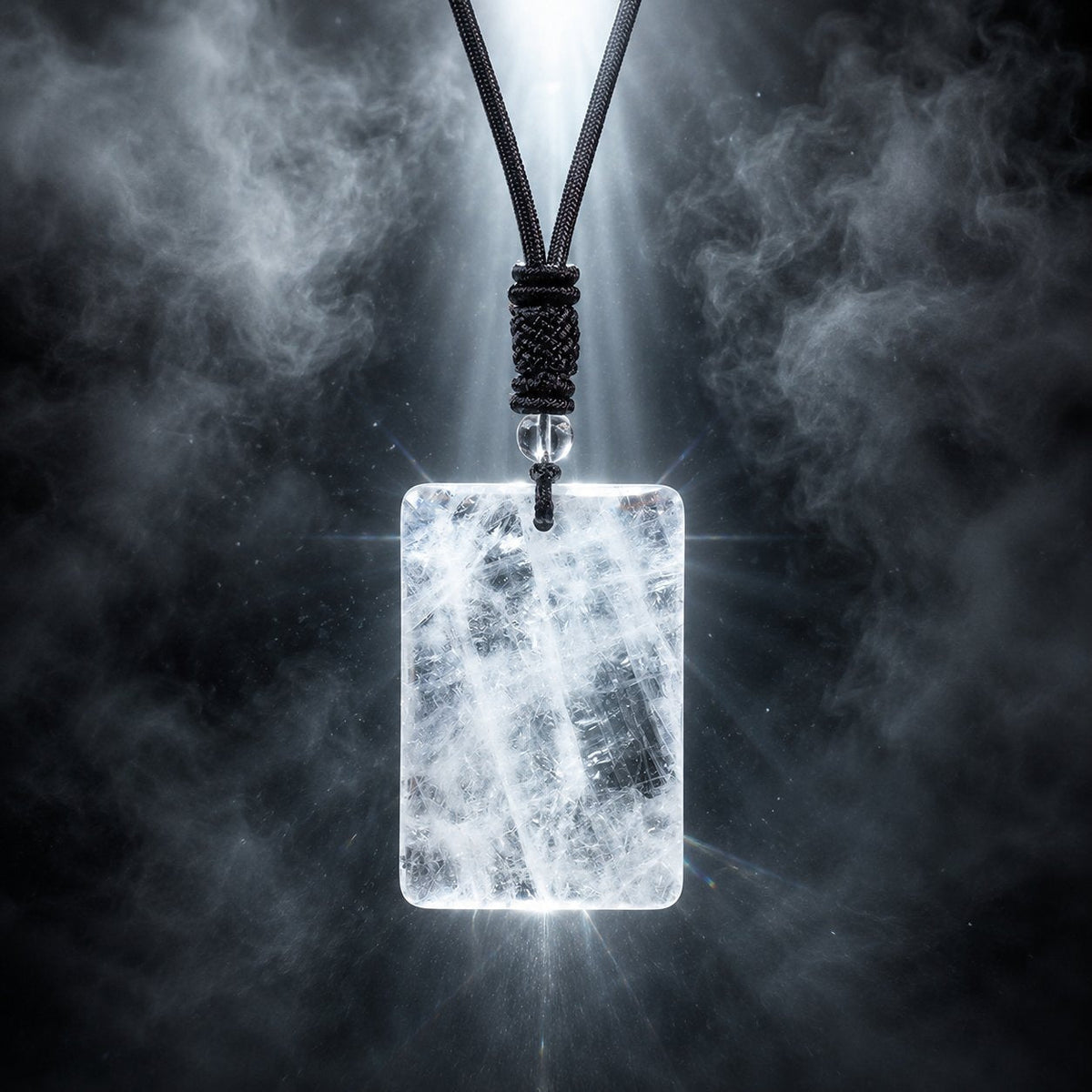 Clear quartz pendant