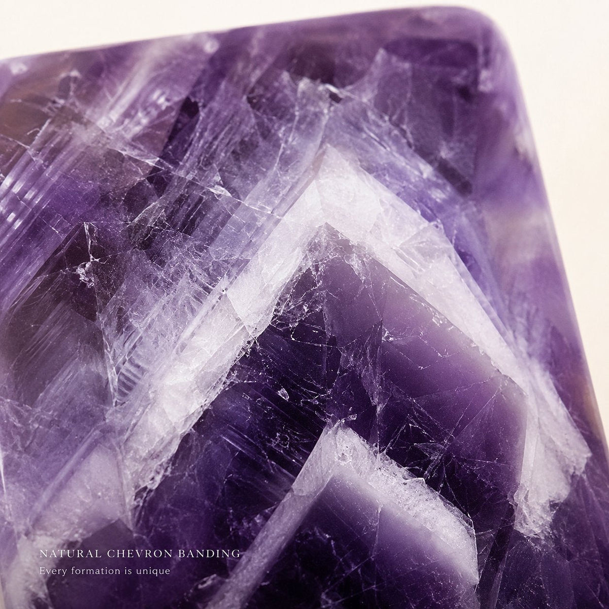 Chevron amethyst pendant