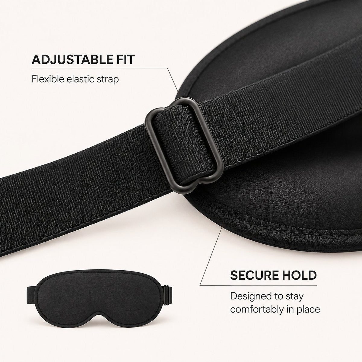 Weighted blackout sleep mask