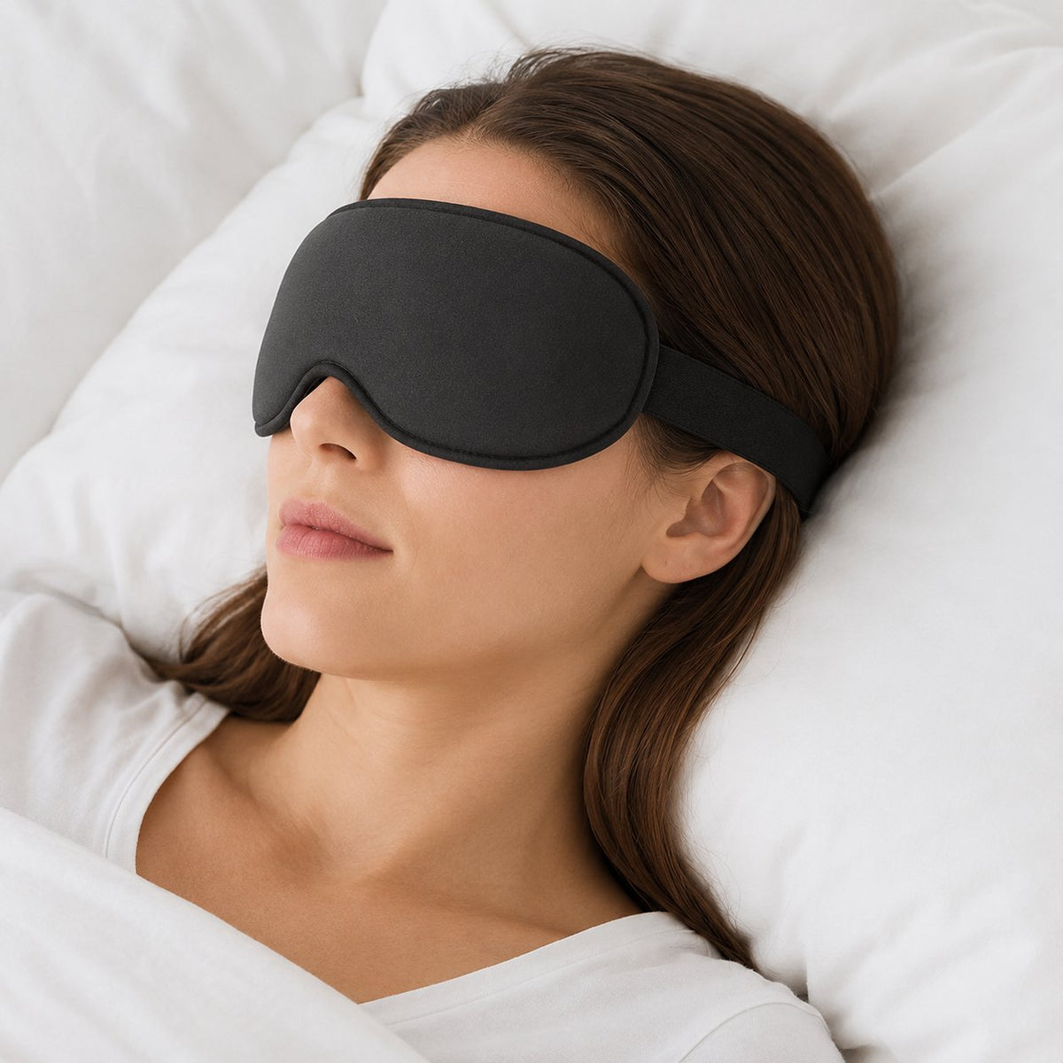 Weighted blackout sleep mask