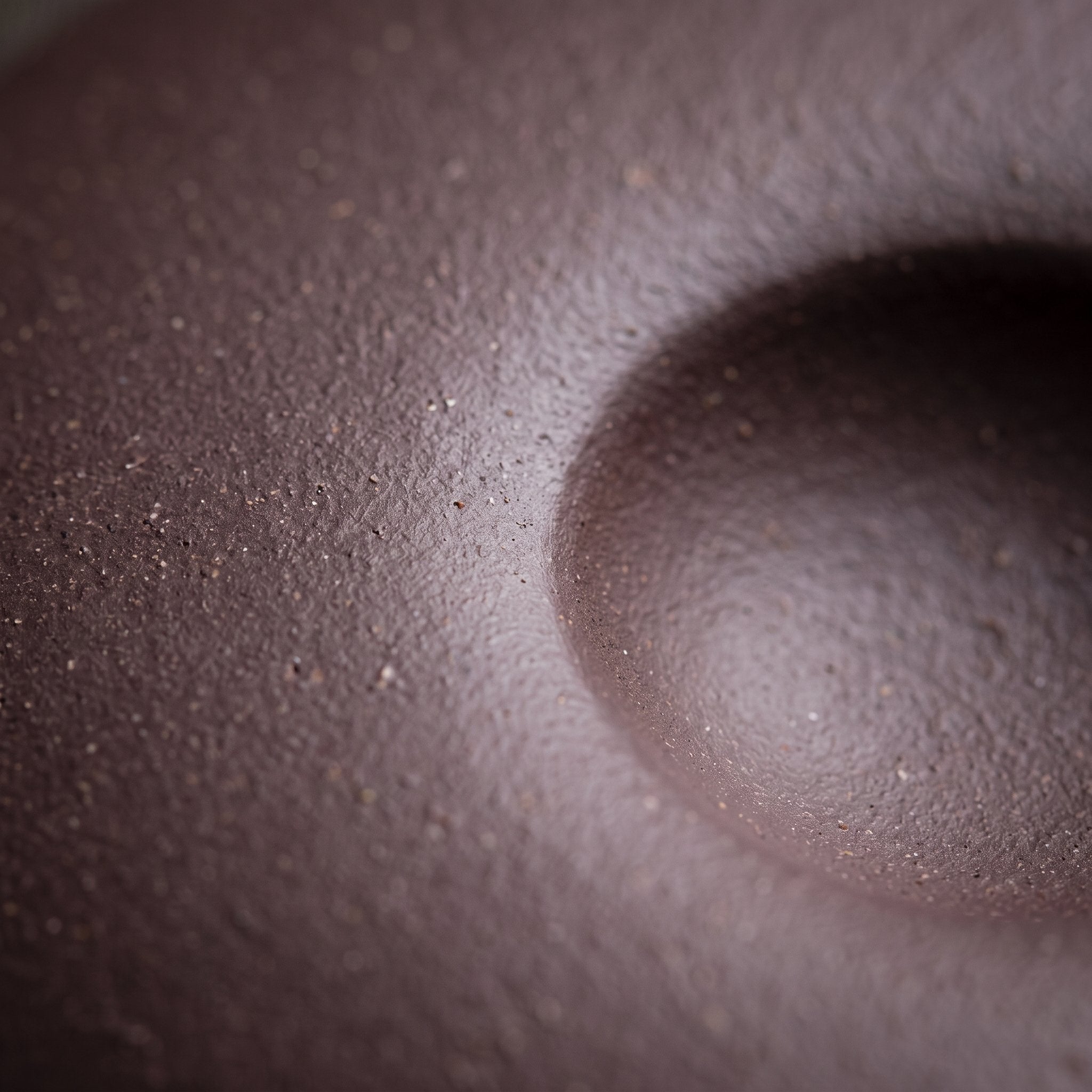Unglazed clay surface detail
